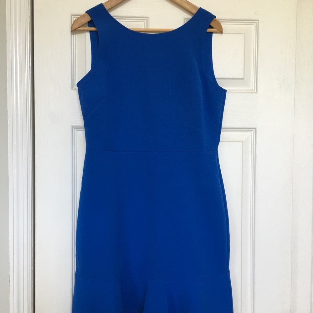 JCREW Cobalt blue scuba dress